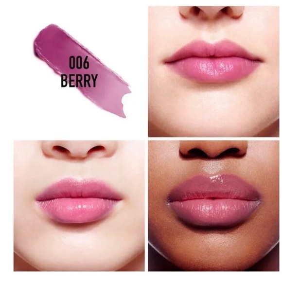 DIOR Addict Lip Glow• Natural Glow Custom Color Reviving LipBalm• 006 Berry• NIB - Picture 5 of 8